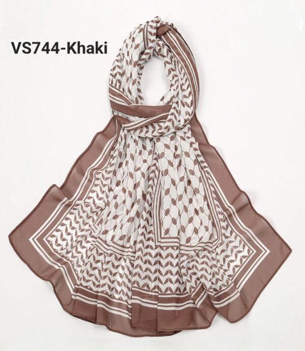 Palestine Hijab-VS744 Khaki color
