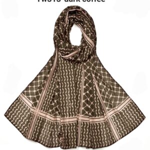 Palestine Hijab-YW313 Dark coffee color
