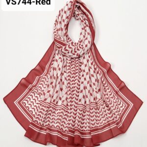 Palestine Hijab-VS744 Red color