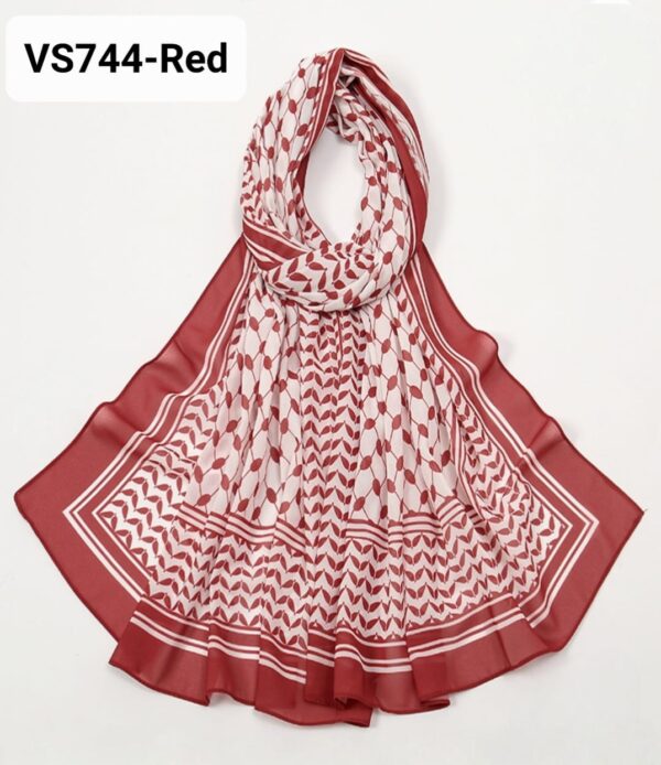 Palestine Hijab-VS744 Red color